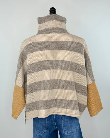 Kerisma London Stripe Sweater in Beige-131 - Sweaters F/W (June - Nov)-Little Bird Boutique
