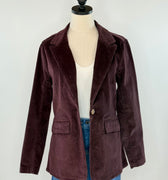Jak and Rae Patty Blazer in Deep Plum-143 Blazers-Little Bird Boutique