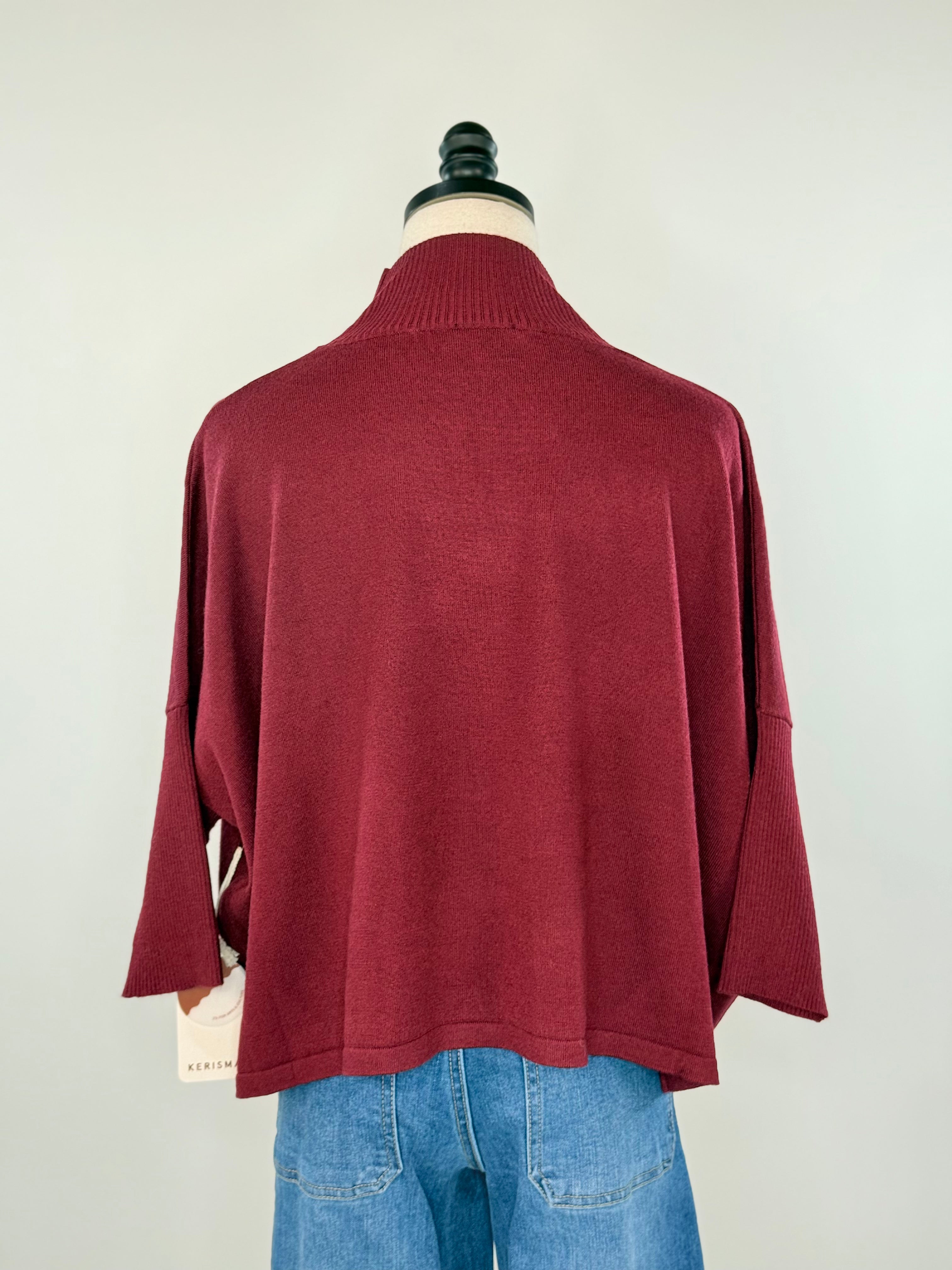 Kerisma Rowena Sweater in Bordeaux-131 - Sweaters F/W (June - Nov)-Little Bird Boutique
