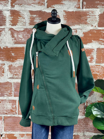 Wanakome Athena Hoodie in Forest Green
