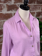 Alessia Top in Lilac-112 - Woven Top S/S (Jan - June)-Little Bird Boutique