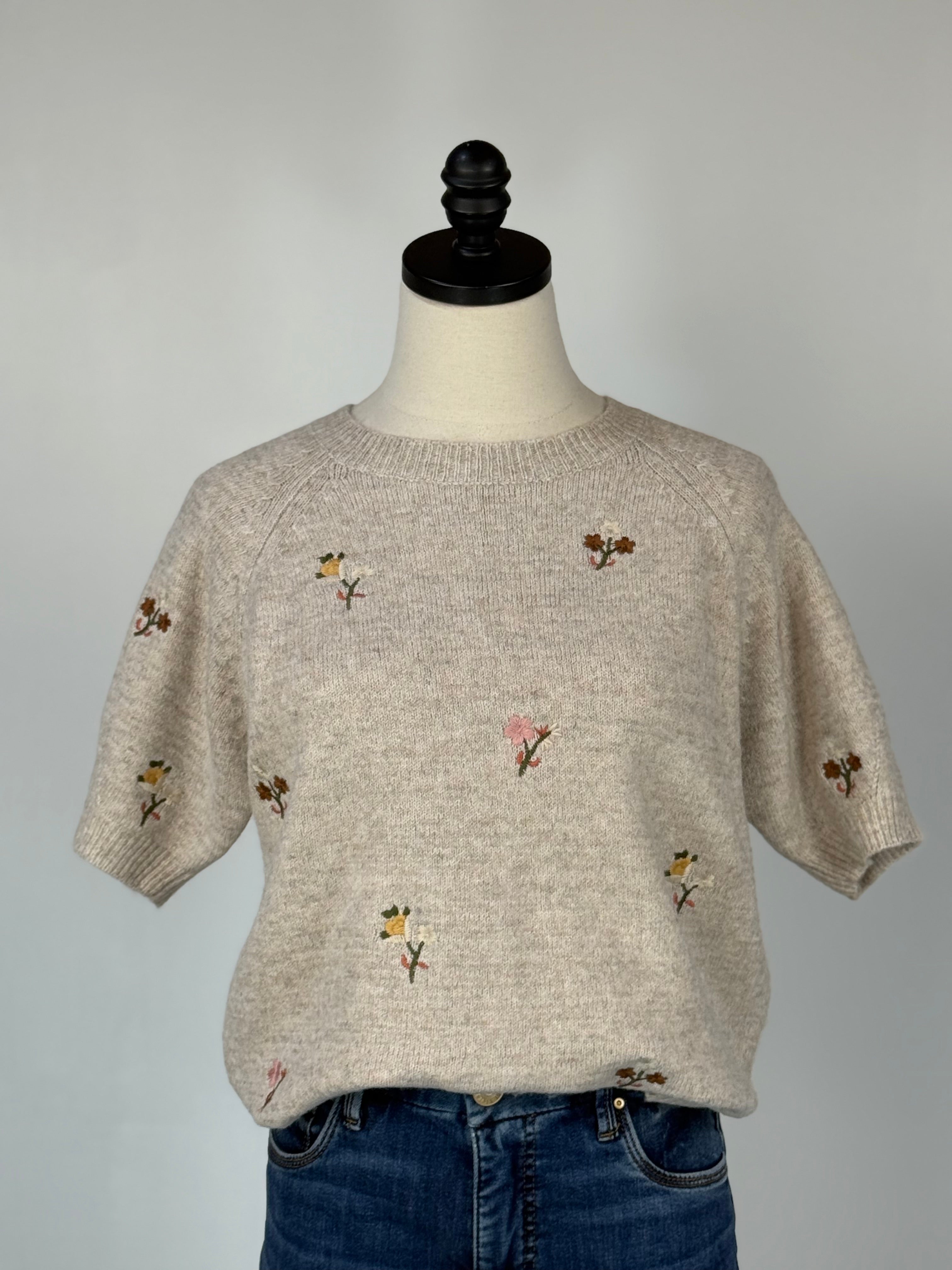 Alva Sweater in Beige-131 - Sweaters F/W (June - Nov)-Little Bird Boutique
