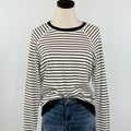 Flag and Anthem Frannie Reversible Top in Black and White-121 - Jersey Tops F/W (June - Nov)-Little Bird Boutique
