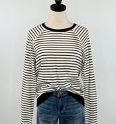 Flag and Anthem Frannie Reversible Top in Black and White-121 - Jersey Tops F/W (June - Nov)-Little Bird Boutique