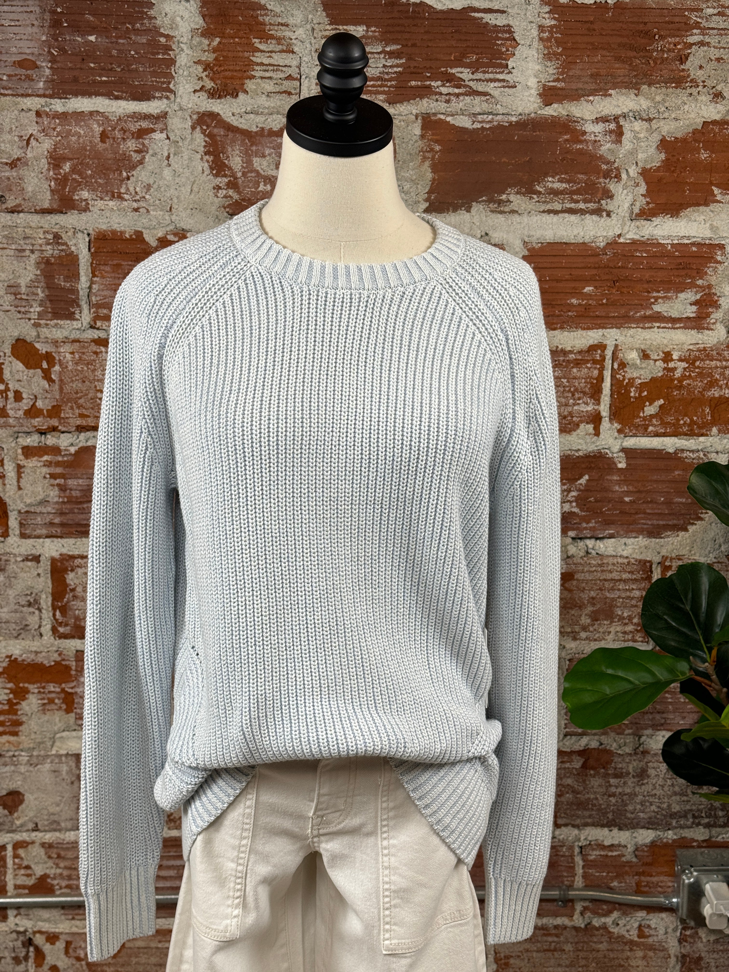 Matty M Millie Sweater in Baby Blue-132 - Sweaters S/S (Jan - June)-Little Bird Boutique