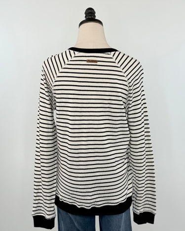 Flag and Anthem Frannie Reversible Top in Black and White-121 - Jersey Tops F/W (June - Nov)-Little Bird Boutique