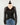 Hudson Top in Black with Floral Sleeves-111 - Woven Top F/W (June- Nov)-Little Bird Boutique