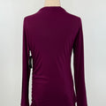 Liverpool Mock Neck Top in Wine Berry-121 - Jersey Tops F/W (June - Nov)-Little Bird Boutique