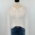 Promise Lace Top in Ivory-111 - Woven Top F/W (June- Nov)-Little Bird Boutique