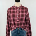 Dear John Chatra Top in Fig Plaid-111 - Woven Top F/W (June- Nov)-Little Bird Boutique