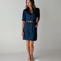 Jak and Rae Cassius Denim Dress in Danica-151 Dresses - Short-Little Bird Boutique