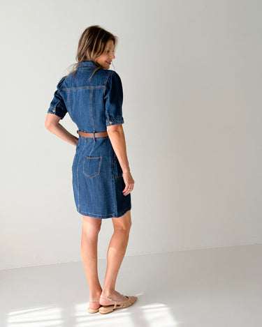 Jak and Rae Cassius Denim Dress in Danica-151 Dresses - Short-Little Bird Boutique