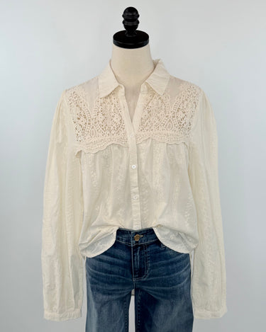 Dear John Simonette Top in Whitecap-111 - Woven Top F/W (June- Nov)-Little Bird Boutique
