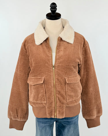 Dear John Hallie Corduroy Jacket in Melted Butterscotch-141 Outerwear Coats & Jackets-Little Bird Boutique