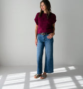 Jak and Rae Darlita Sweater in Malbec-131 - Sweaters F/W (June - Nov)-Little Bird Boutique