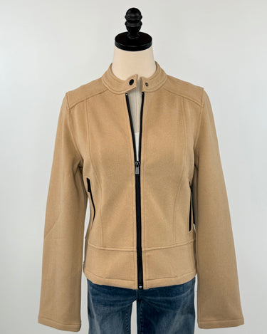 Liverpool Biker Jacket in Camel-141 Outerwear Coats & Jackets-Little Bird Boutique