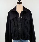 Liverpool Collared Bomber Jacket in Black-141 Outerwear Coats & Jackets-Little Bird Boutique