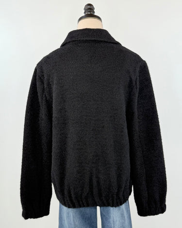 Liverpool Collared Bomber Jacket in Black-141 Outerwear Coats & Jackets-Little Bird Boutique