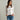 Sanctuary Raglan Crew Sweater in White and Light Oat Stripe-131 - Sweaters F/W (June - Nov)-Little Bird Boutique