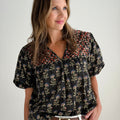 THML Suni Top in Black Floral-111 - Woven Top F/W (June- Nov)-Little Bird Boutique