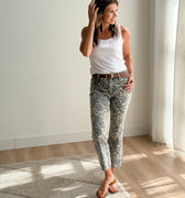 Kut from the Kloth Kelsey Jeans in Leopard Print-210 Denim-Little Bird Boutique