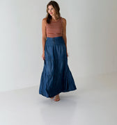Thread and Supply Montie Denim Skirt-231 Skirts-Little Bird Boutique