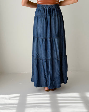 Thread and Supply Montie Denim Skirt-231 Skirts-Little Bird Boutique