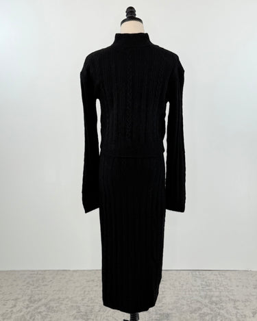 Flag and Anthem Mecca Midi Dress in Black Heather-152 Dresses - Long-Little Bird Boutique