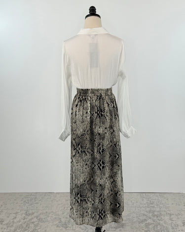Gentle Fawn Adeline Skirt in Jade Snake-231 Skirts-Little Bird Boutique