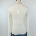 Z Supply Second Skin Baby Rib Top in Cloud-121 - Jersey Tops F/W (June - Nov)-Little Bird Boutique
