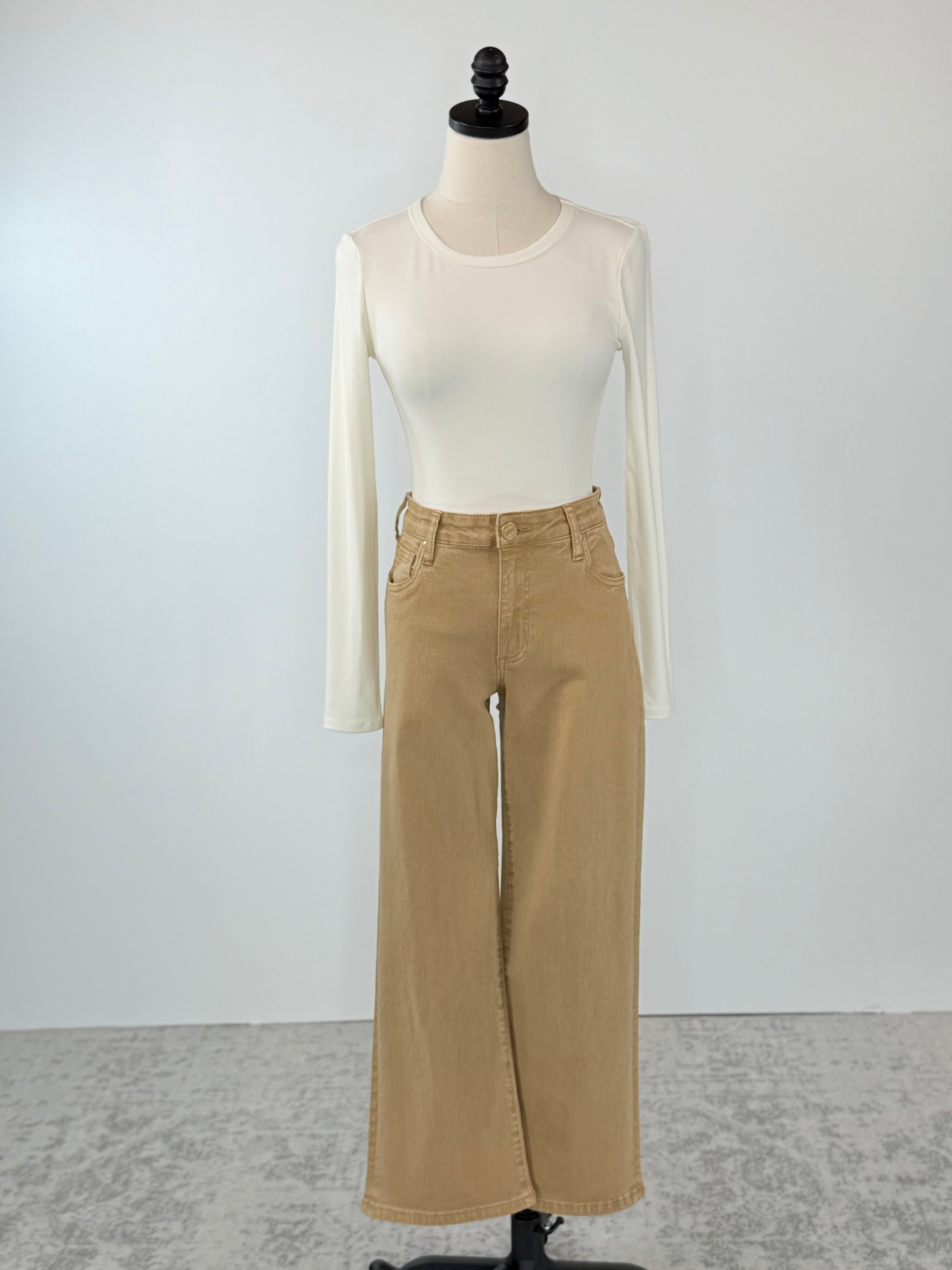 Kut from the Kloth Charlotte High Rise Pants in Caramel-220 Pants-Little Bird Boutique