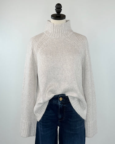 Z Supply Emerge Funnel Neck Sweater in Turtle Dove-131 - Sweaters F/W (June - Nov)-Little Bird Boutique