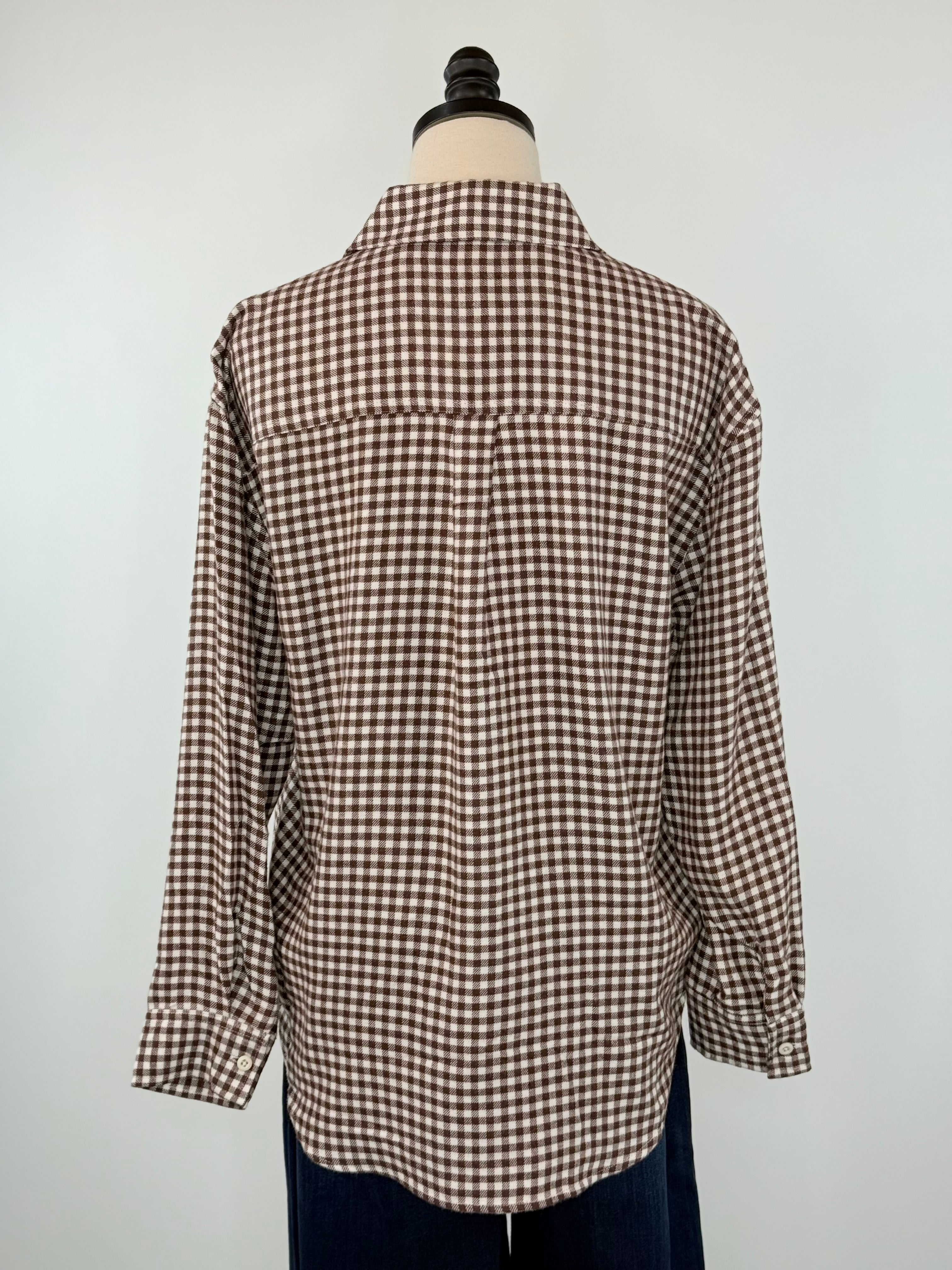 Z Supply River Plaid Top in Chocolate Cherry-111 - Woven Top F/W (June- Nov)-Little Bird Boutique