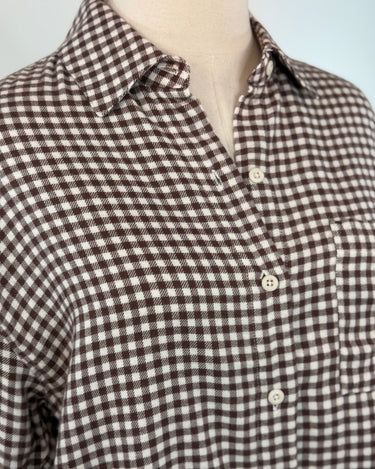 Z Supply River Plaid Top in Chocolate Cherry-111 - Woven Top F/W (June- Nov)-Little Bird Boutique