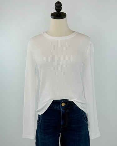 Z Supply Arlet Mini Thermal Top in White-121 - Jersey Tops F/W (June - Nov)-Little Bird Boutique