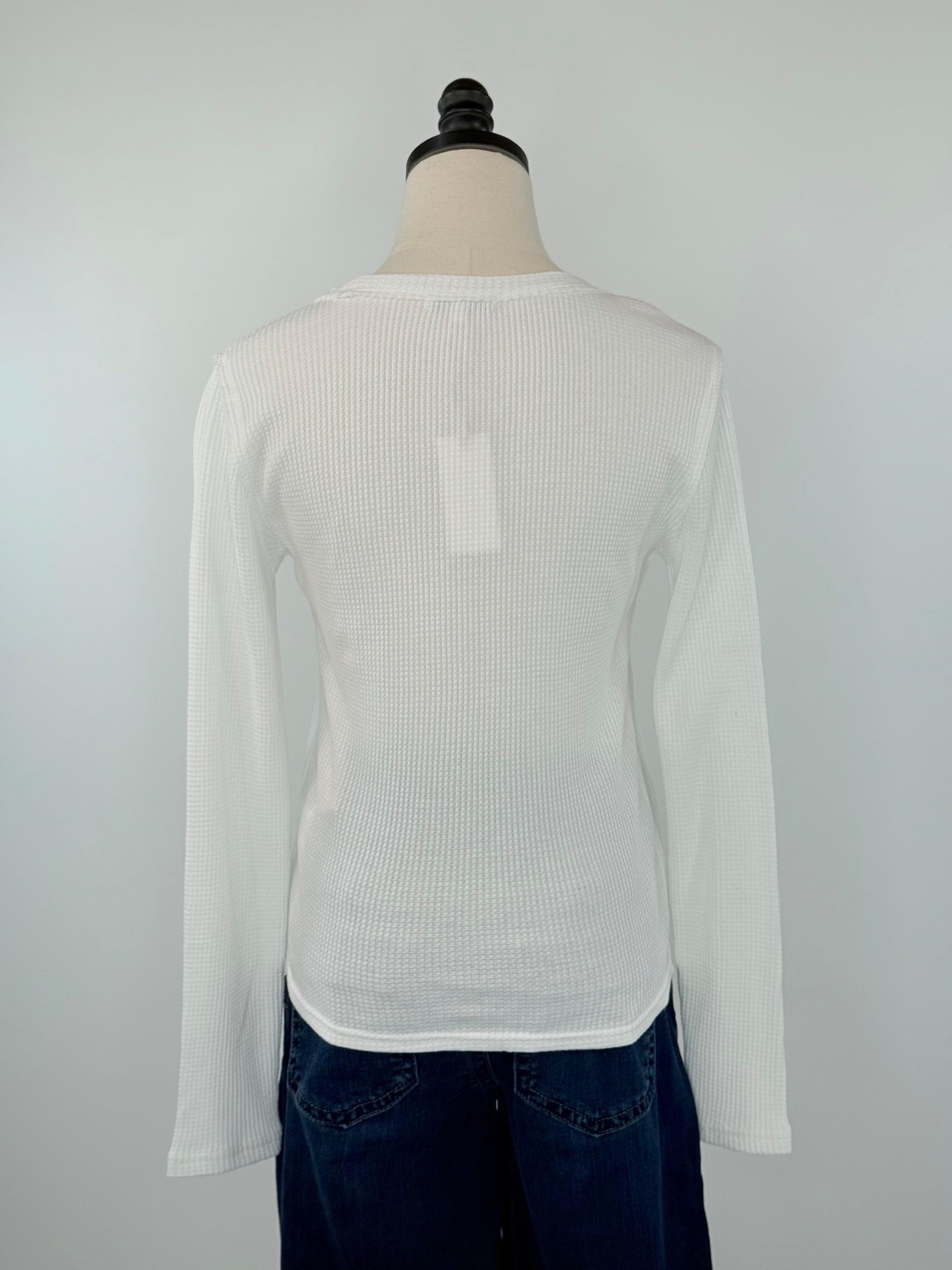 Z Supply Arlet Mini Thermal Top in White-121 - Jersey Tops F/W (June - Nov)-Little Bird Boutique