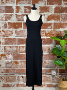 Z Supply Viviana Rib Dress in Black-152 Dresses - Long-Little Bird Boutique