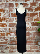 Z Supply Viviana Rib Dress in Black-152 Dresses - Long-Little Bird Boutique