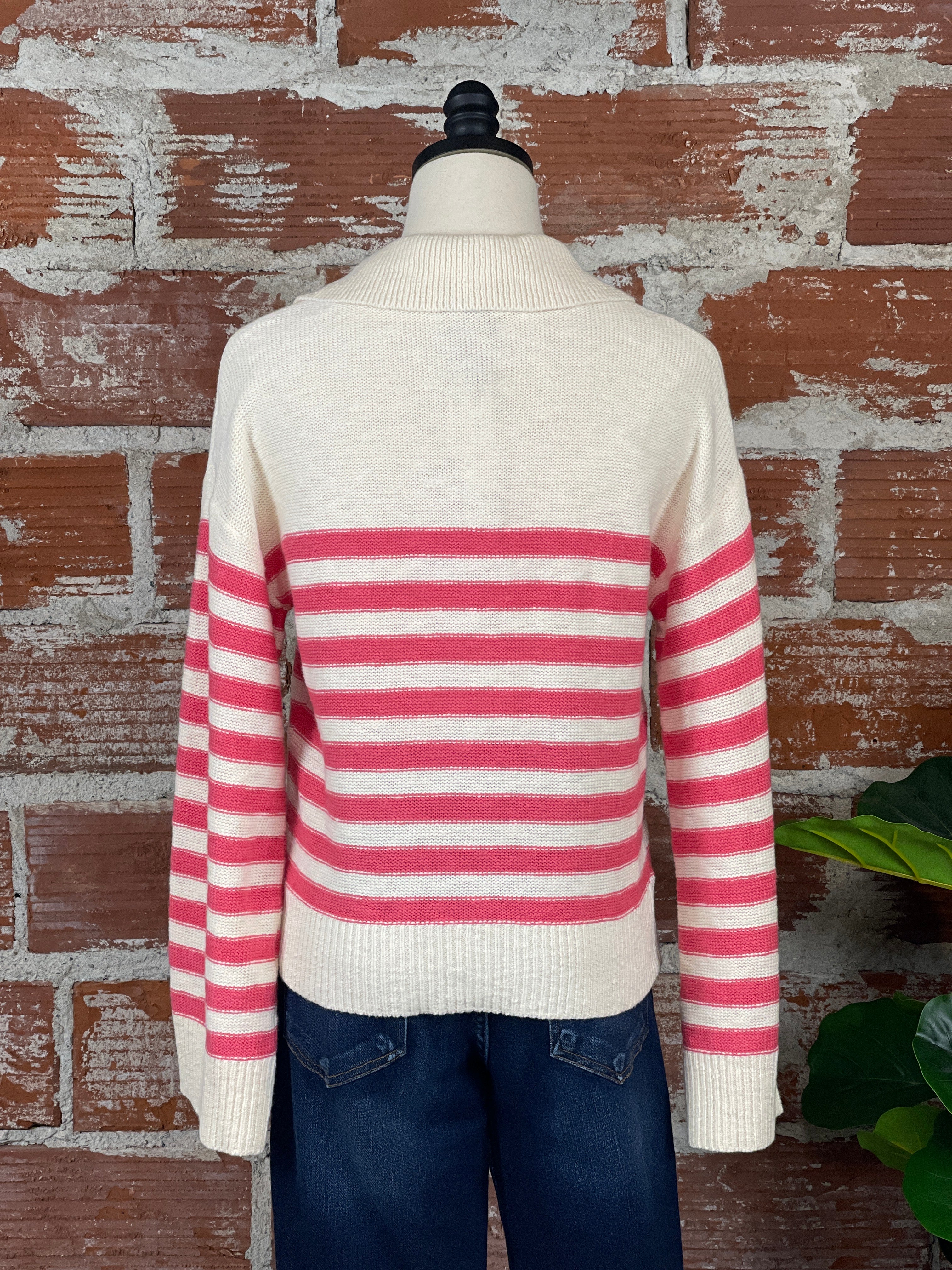 Sanctuary Perfect TIming Sweater in Flushed Stripe-131 - Sweaters F/W (July - Dec)-Little Bird Boutique