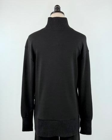 Z Supply Sable Rib Sweatshirt in Black-142 Sweatshirts & Hoodies-Little Bird Boutique