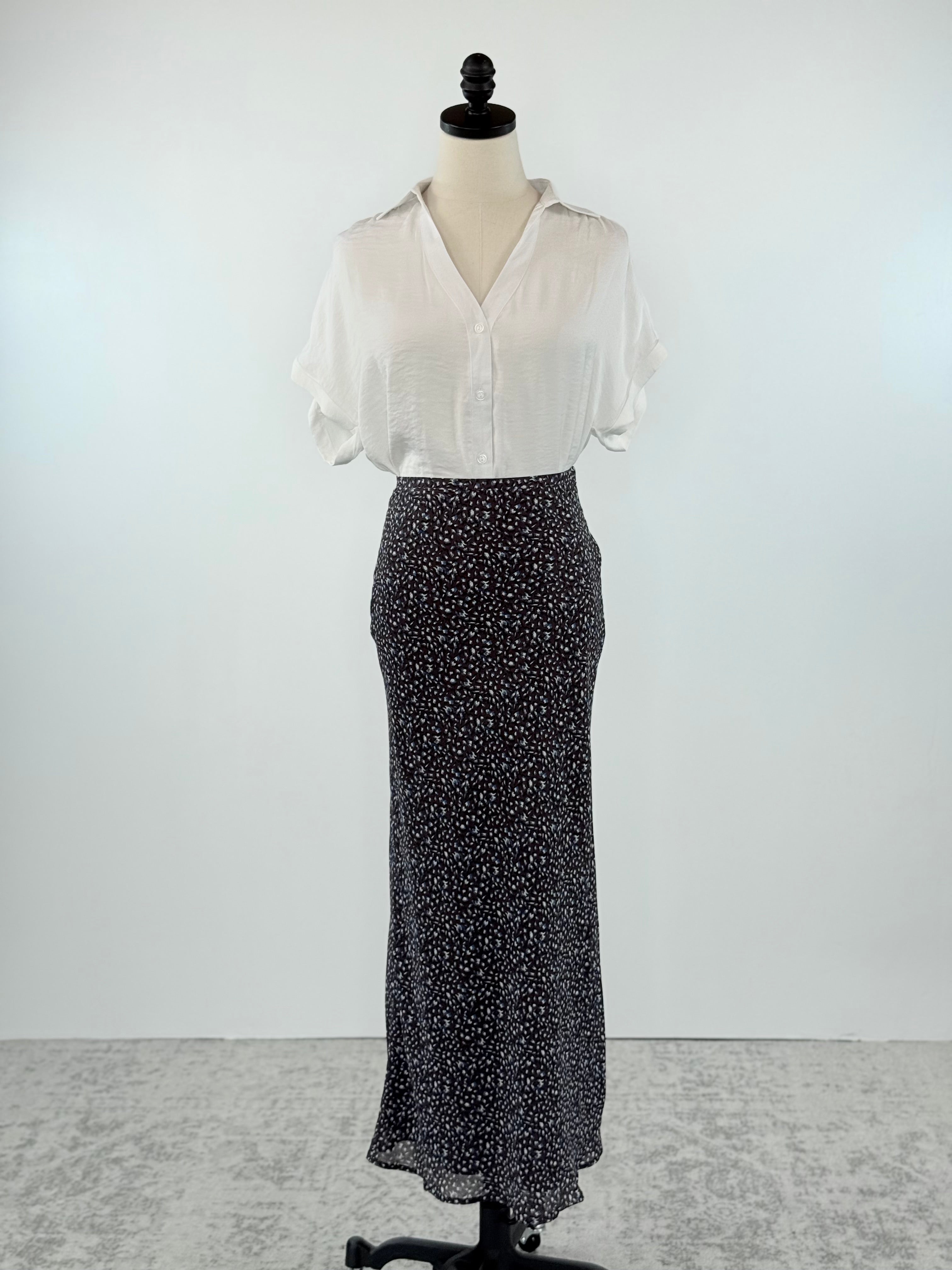 Z Supply Yelena Aspen Floral Maxi Skirt in Java-231 Skirts-Little Bird Boutique