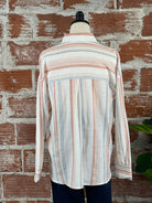 Pamela Top in Blush Stripe-112 - Woven Top S/S (Jan - June)-Little Bird Boutique