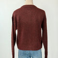 Sanctuary Boucle Cardi in Dark Crimson-131 - Sweaters F/W (June - Nov)-Little Bird Boutique