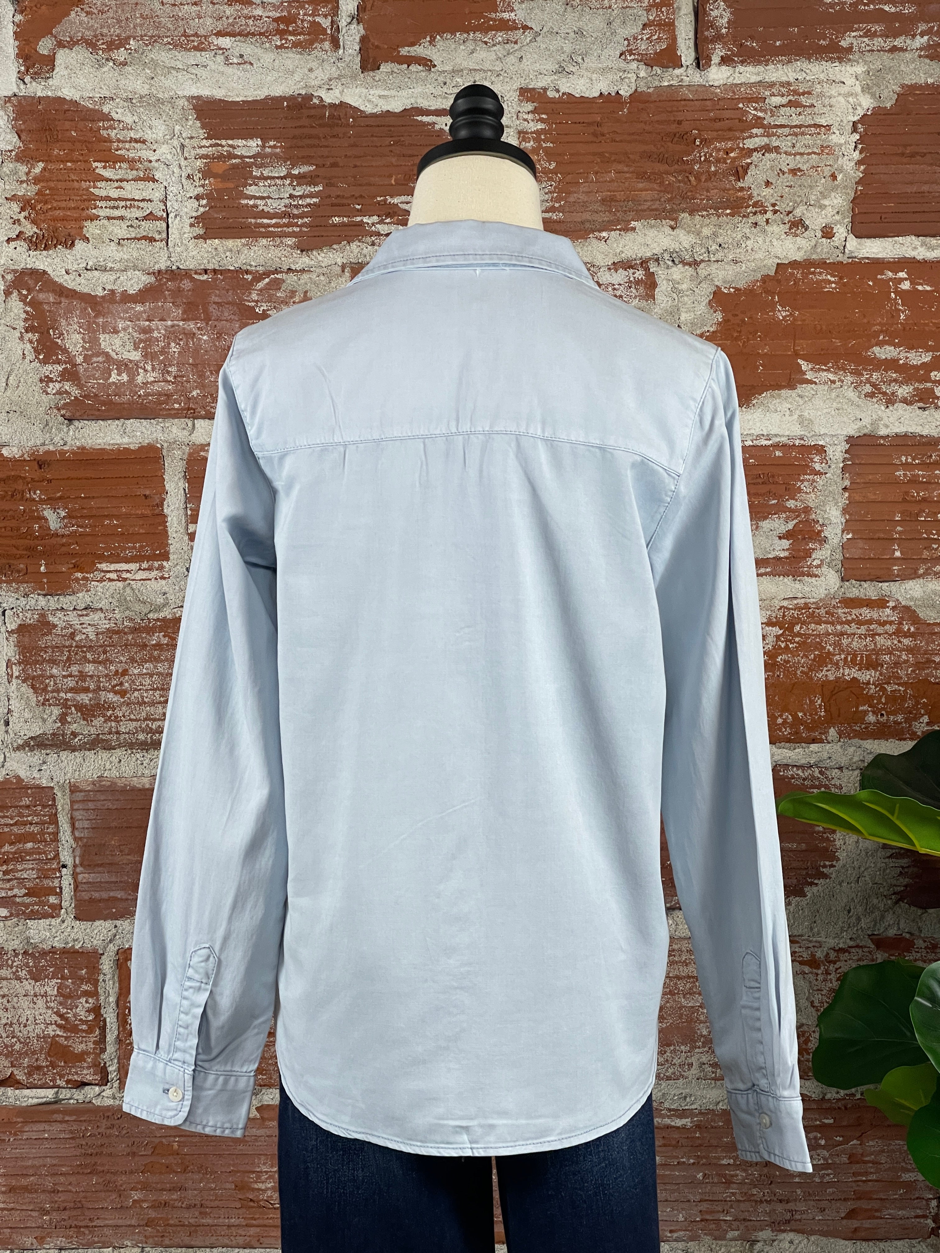 Thread and Supply Logan Shirt in Light Wash-112 - Woven Top S/S (Jan - June)-Little Bird Boutique