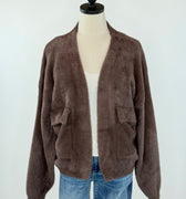 Kut from the Kloth Jana Cardigan in Chocolate-131 - Sweaters F/W (June - Nov)-Little Bird Boutique