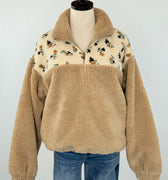 Wildflower Sherpa Pullover-141 Outerwear Coats & Jackets-Little Bird Boutique