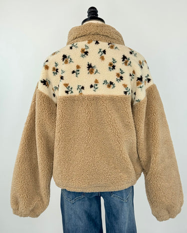 Wildflower Sherpa Pullover-141 Outerwear Coats & Jackets-Little Bird Boutique