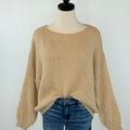 Folie Sweater in Beige-131 - Sweaters F/W (June - Nov)-Little Bird Boutique