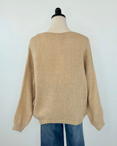 Folie Sweater in Beige-131 - Sweaters F/W (June - Nov)-Little Bird Boutique