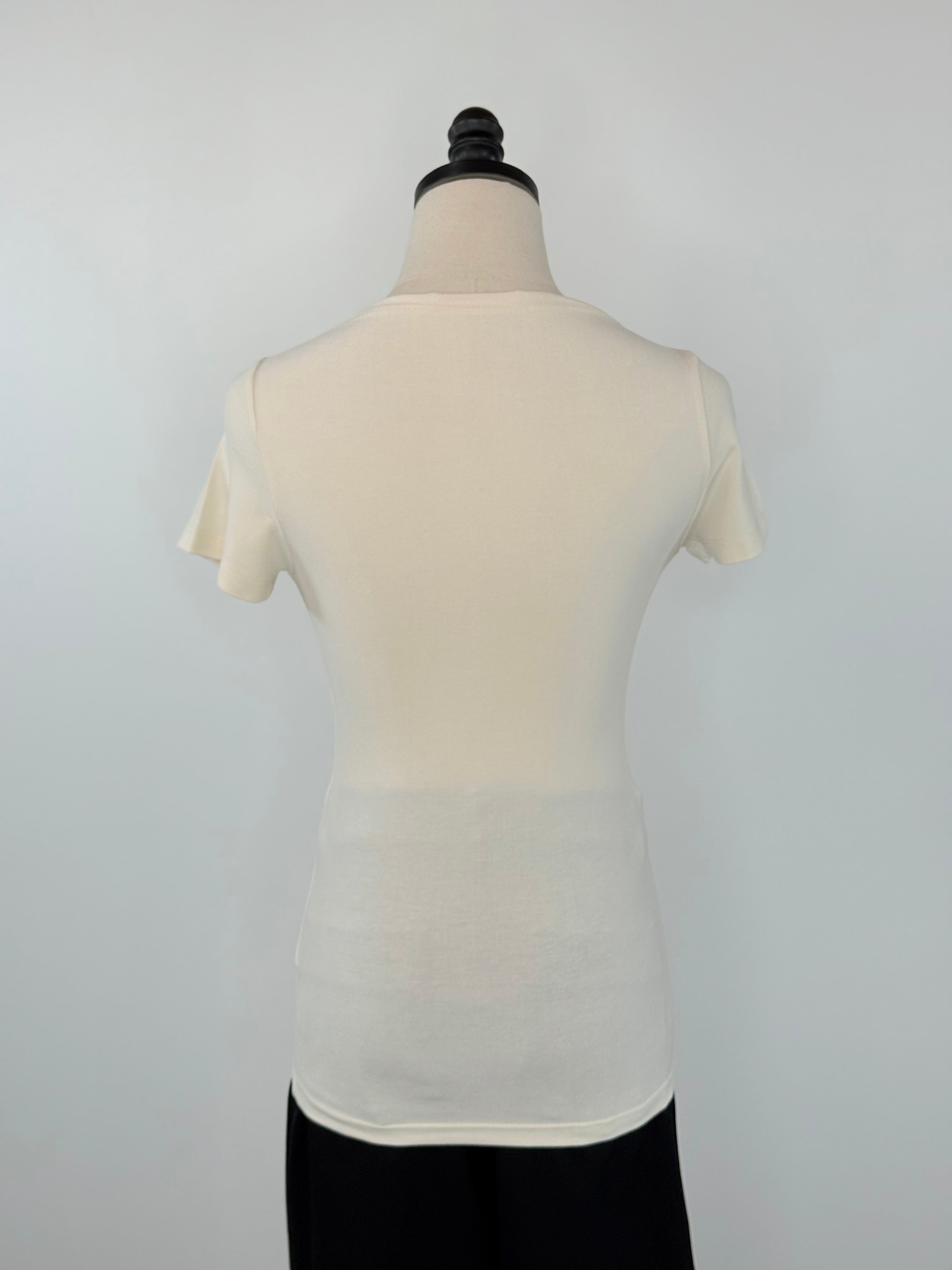 Effortless Essential Tee in Ecru-121 - Jersey Tops F/W (June - Nov)-Little Bird Boutique